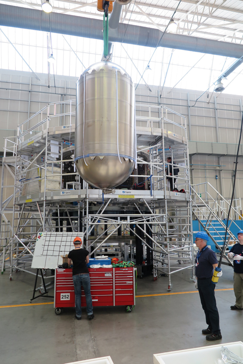 Orion eSTA raising propellant tank