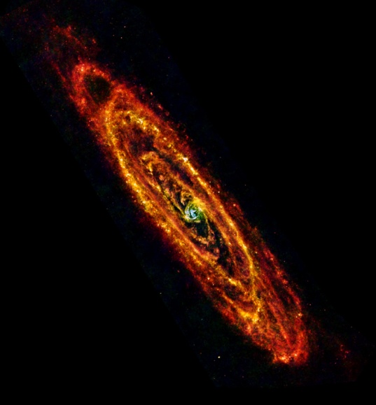 Andromeda galaxy in far-infrared