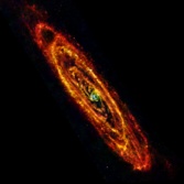Andromeda galaxy in far-infrared