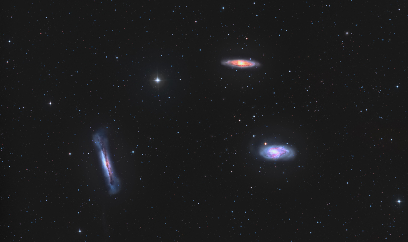 The Leo Triplet - M65, M66 & NGC3628