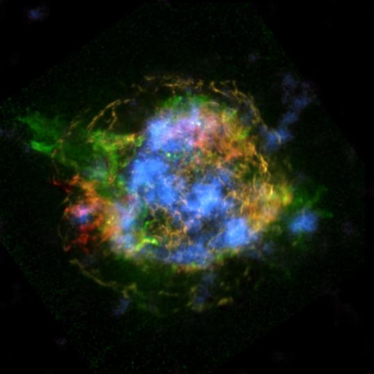 Supernova remnant Cassiopeia A as viewed by NuSTAR