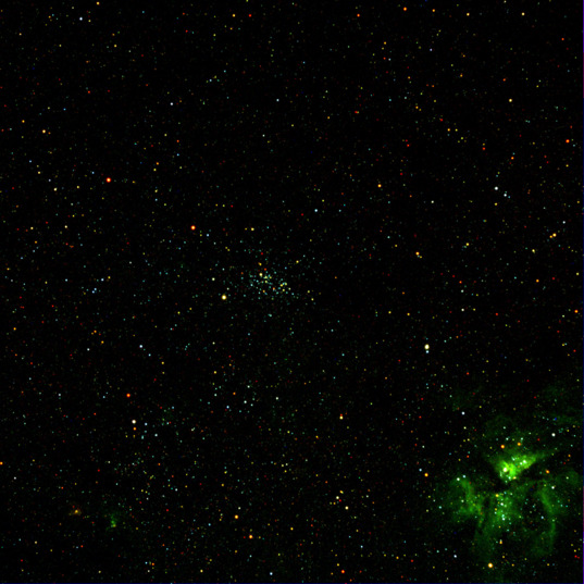 NGC 3532 and 3372 from Dawn's Framing Camera