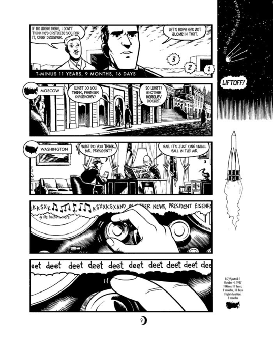 A page from T Minus, by Jim Ottavani