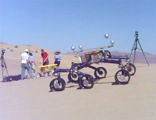 Rover testing in Dumont Dunes, May 10, 2012