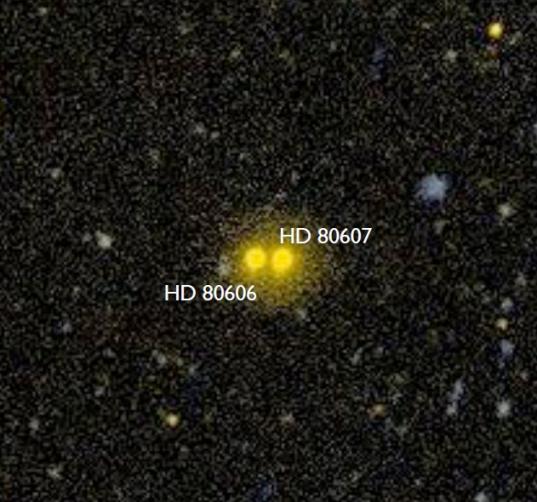 HD 80606-7 binary star system