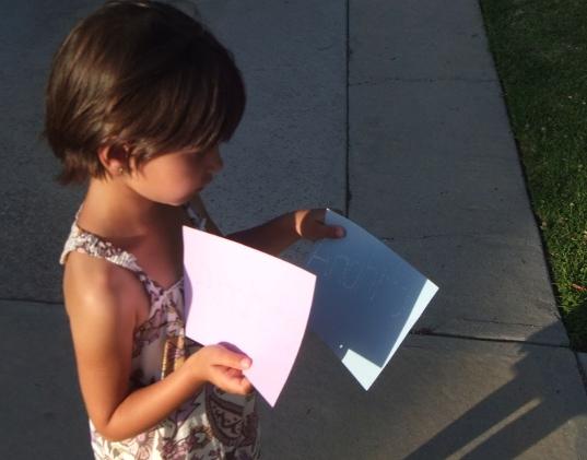 Making a nameplate with images of the Sun