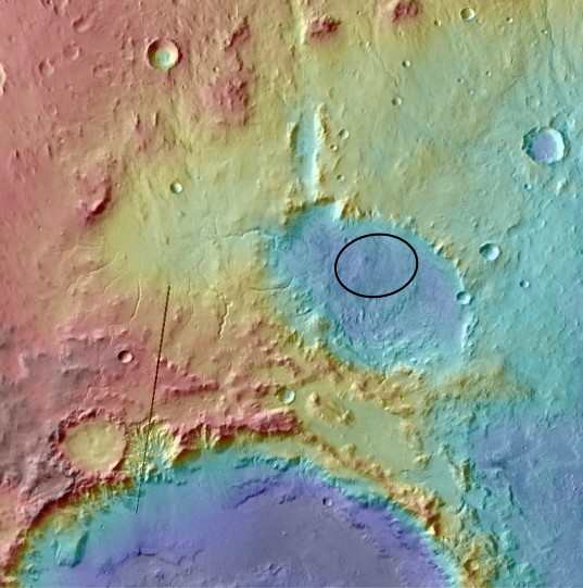 Curiosity landing site: Eberswalde
