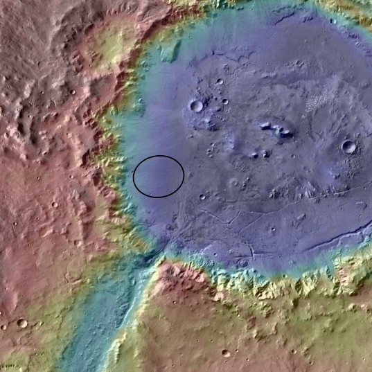 Curiosity landing site: Holden