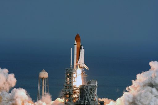 Space Shuttle Atlantis launches Columbus to ISS
