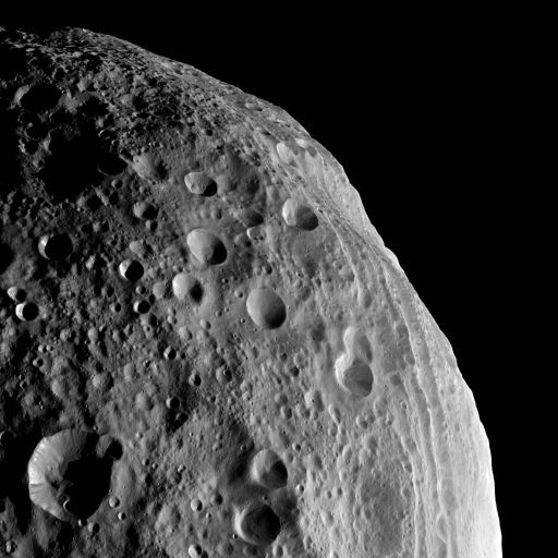 Looking down on Vesta
