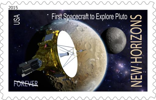 Concept for a New Horizons U.S. postage stamp