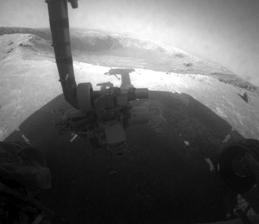 Hazcam view of Santa Maria crater, sol 2464