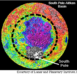 Clementine Looks at Aitken Crater