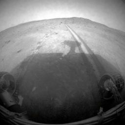 Spirit's rear view, sol 1,856