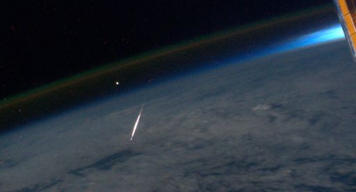 Perseid from space