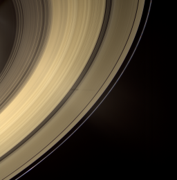Saturn's rings in color