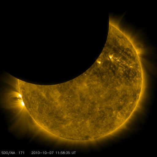 SDO observes a lunar transit of the Sun
