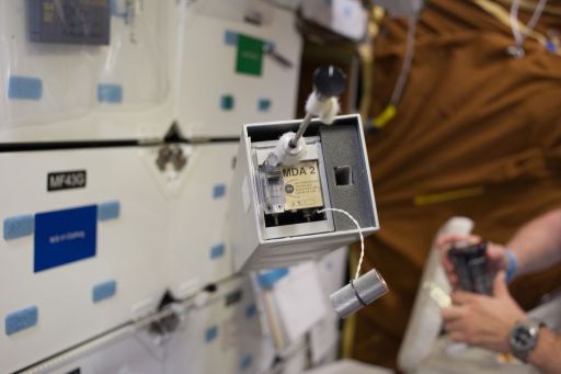 Shuttle LIFE Experiment Block in Space