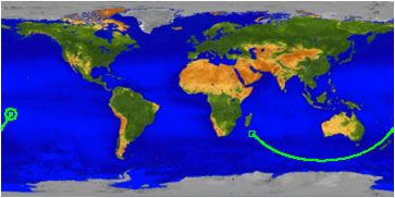 UARS reentry map