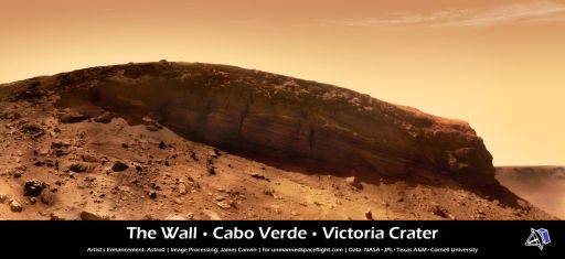 Cape Verde panorama from Opportunity, sols 1,570 to 1,578