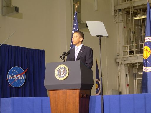 President Barack Obama at the Space Conference