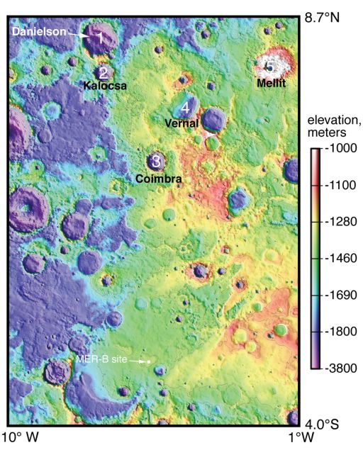 Danielson Crater Might Have Been Buried