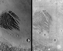 Daytime and nighttime infrared views of White Rock