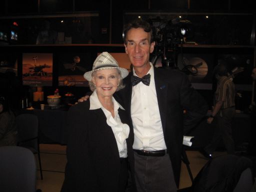 Bill Nye and June Lockhart