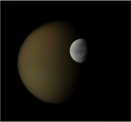Titan and Dione