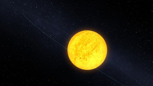Planet Kepler-10b Transiting Its Host Star (Artist's Depiction)