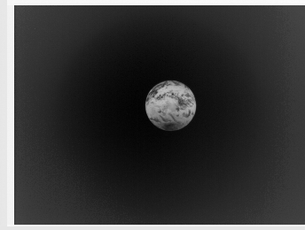 Earth as seen from Akatsuki's LIR camera