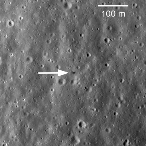 Luna 20 lander on the Moon