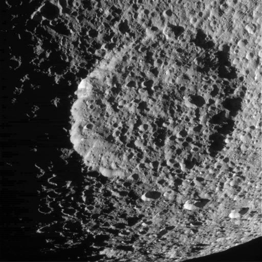 Penelope crater, Tethys