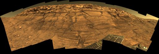 Opportunity panorama: 'Burns Cliff,' sols 287-294
