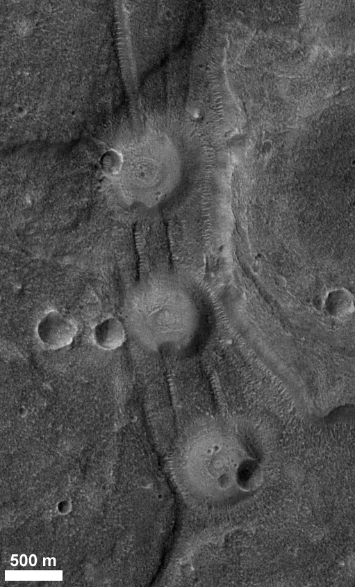 Three of the Acidalia mounds