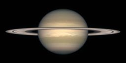 Saturn from Earth, October 1996, Ring Opening Angle 3.8 Degrees