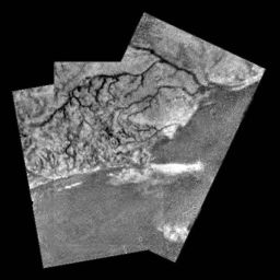 Titan river channel mosaic