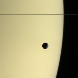 Tethys and Saturn