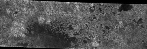 Probable lakes near Titan's north pole