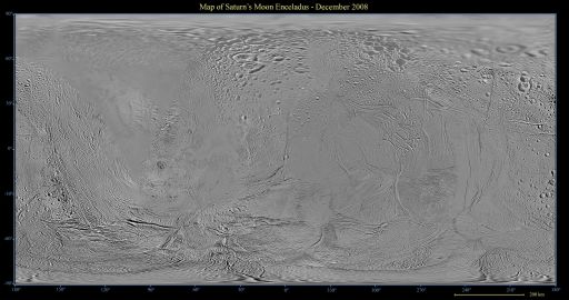 Map of Enceladus - December 2008