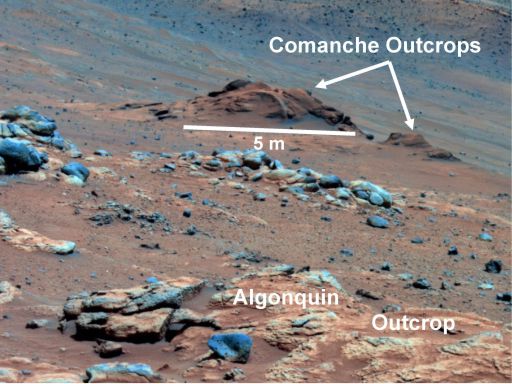 Comanche outcrop as seen by Spirit