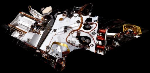 Curiosity's first 'deck pan'