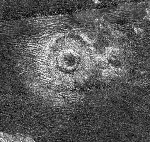 Newly discovered crater on Titan