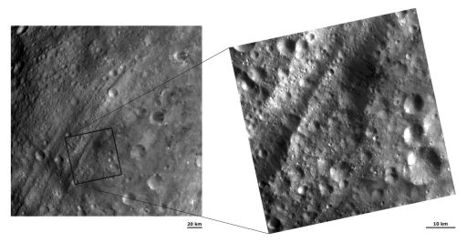 Vesta's troughs at two scales