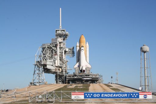 Endeavour at Launch Pad