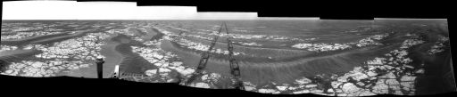 Opportunity Navcam panorama, sol 2,017