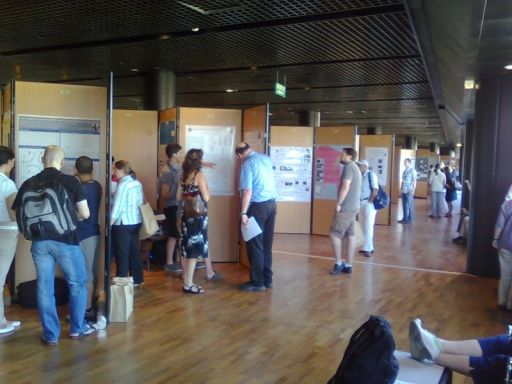 Impression of a poster session during the Origins 2011 conference