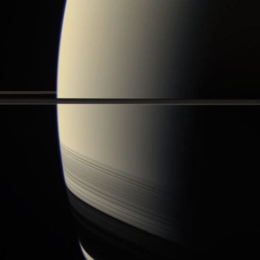 Saturn from Cassini on August 22, 2011