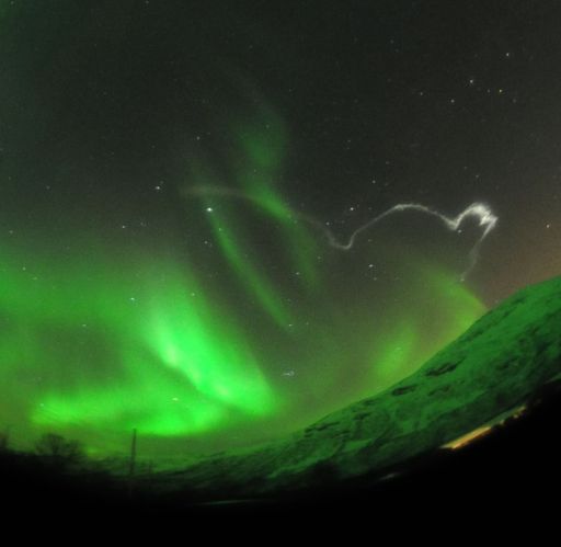 Soaring through the Aurora