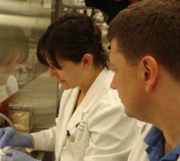 Loading the Shuttle LIFE tubes